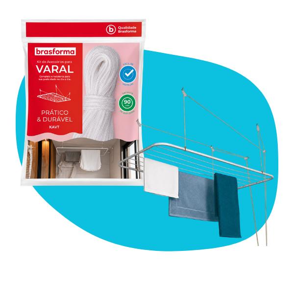 Varal De Teto Até 12 Kg Sky Brasforma